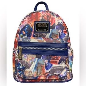 ⛸️ Star Wars Movie Poster Disney Loungefly Mini Backpack